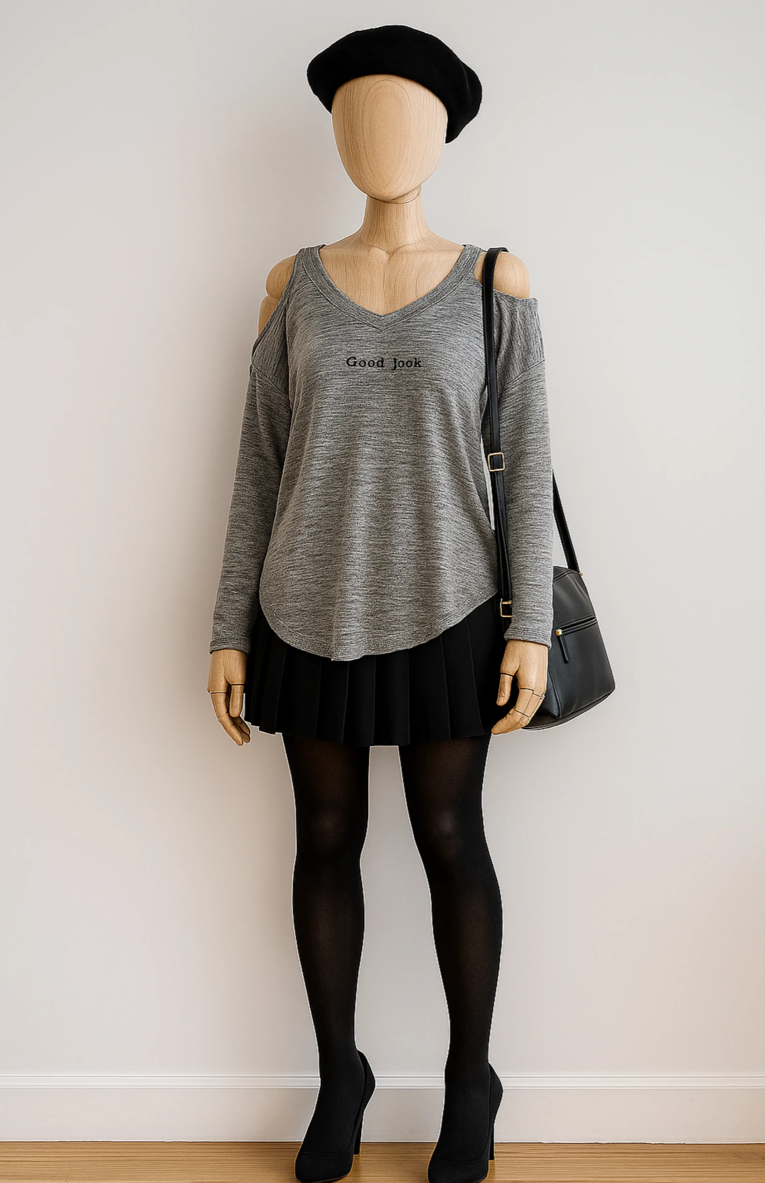 Bershka Suéter TS/TFr36 - Cinza Mesclado - Leve - Ombros Descobertos e Cai até o bumbum em OTB – photo 15
